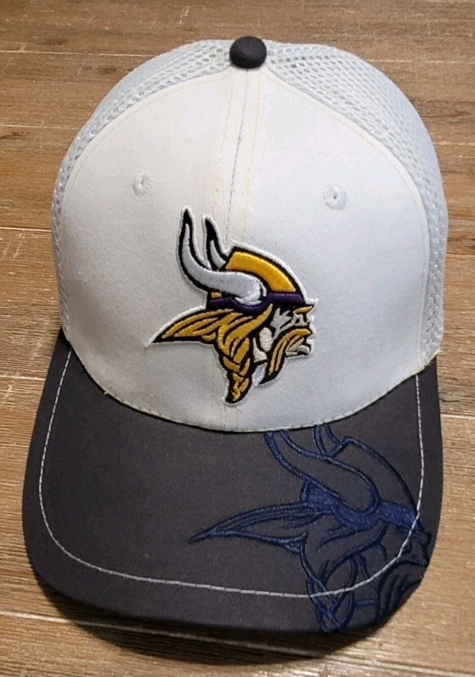 Minnesota Vikings Hat Men M-L New Era 39Thirty NFL Embroidered Brim Baseball Cap